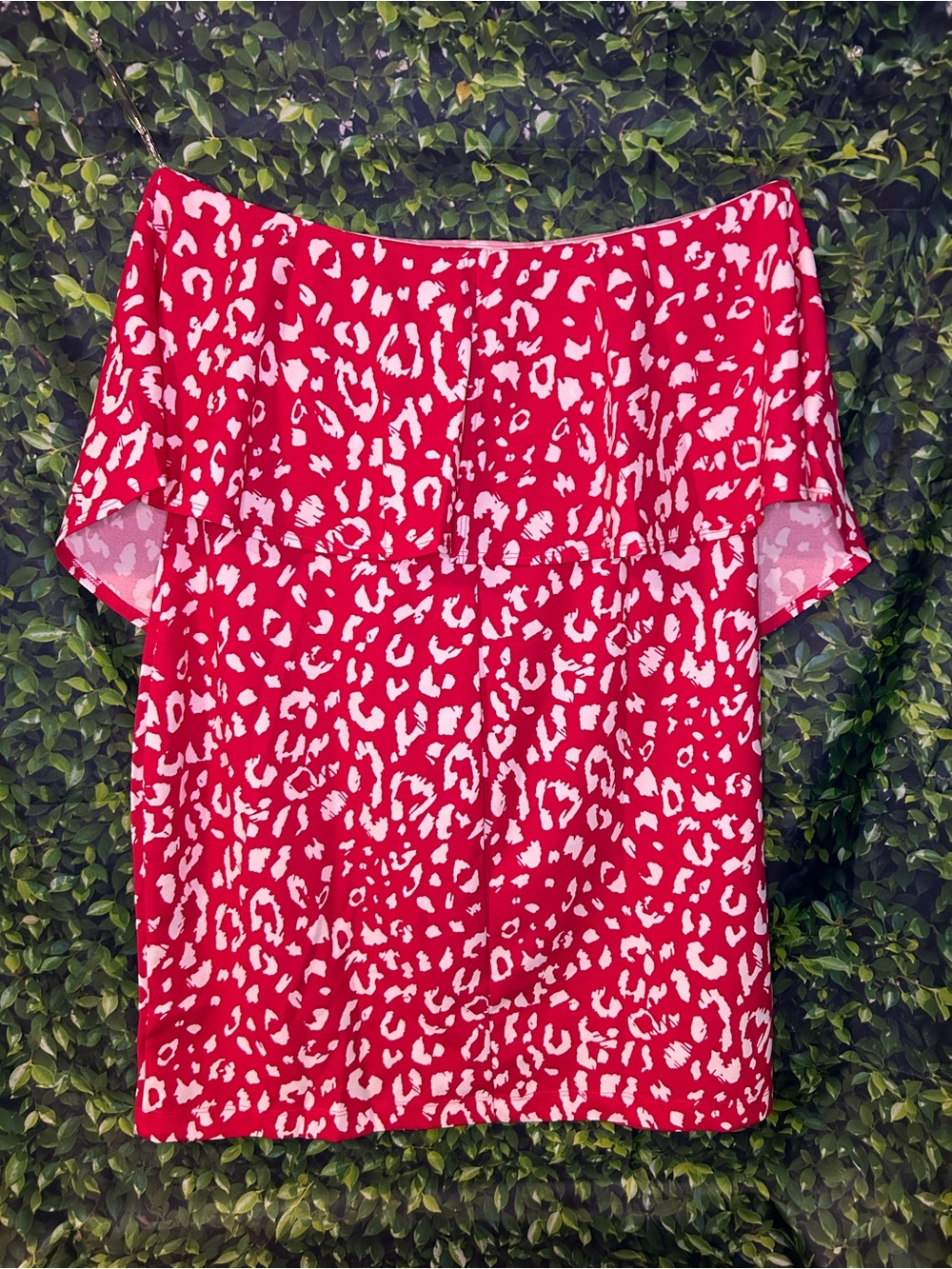 ANDRÉE BY UNIT Pink and White Leopard Print Dress